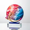 Producción de Trofeos de Cristal Medalla Placa de Autorización para el Pulgar Baloncesto Fútbol Creativo Competencia Deportiva Miembro Destacado D