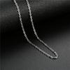 Accesorios de joyería hechos a mano para bricolaje, martillo de boca para soldar, cadena cruzada plana en forma de O, collar de acero inoxidable, colgante con hebilla de langosta, venta al por mayor