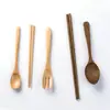 Alitas de Pollo Palillos de Madera Set de Cuchara Bolsa de Tela para Viajes y Viento y Set de Vajilla Vajilla de Madera Regalo Promoción Publicitaria