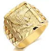 Serie de Anillos Dorados Alados para Hombre Chenrui Wish Joyería de Anillos para Hombre Europeos y Americanos Anillos Apilables Chapados en Oro