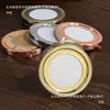 Paquete de material base para espejo para espejo pequeño portátil hecho a mano DIY Song brocado plegable maquillaje