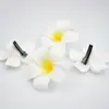 4-9cm Headdress de Frangipani Simulado Eva Flor Seca Flor Havaiana Cabeça Férias na Praia Grampo de Cabelo Flor Artificial Headdress
