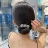 Grampo de Cabelo Elegante para Coque com Laço, Presilha de Tubarão Grande para a Parte de Trás da Cabeça, Penteado Simples para Looks da Moda no Trajeto para o Trabalho