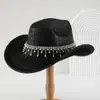 Chapéus de Alta Qualidade Escovados Populares Masculinos e Femininos Transfronteiriços, Strass Coloridos de Luxo com Pingentes de Pérola, Chapéus para Meninas para Festas e Noivados