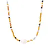Collar Colgante de Perlas con Cuentas de Vidrio de la Reina Madre Personalidad de Hada Moda de Lujo Ligero Joyería Versátil