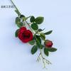 Rosa búlgara com botões Rosa Casamento Auditório Layout Simulação Flores Soft-fitting Paisagem Comércio Exterior Flores Falsas