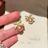 Brincos Minimalistas Estilo Coreano em Formato de Coração com Pinos de Prata e Design de Gotejamento de Óleo, Brincos Versáteis Elegantes e de Alta Qualidade na Moda para Mulheres