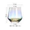 Taza de mousse de cristal de colores de ensueño personalizada de fábrica, taza de agua colorida de cristal, soporte de venta al por mayor de comercio exterior, LOGOTIPO