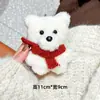 Colgante Original de Muñeca Oso Gordito de Dibujos Animados Muñeca Chica Oso con Bufanda Linda Colgante para Bolso Colgante para Mochila Escolar de Estudiante