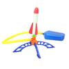 Lanzacohetes de Juguete para Niños, Lanzador de Cohetes al Cielo Intermitente, Cañón de Barril Luminoso de Expulsión de Espuma Operado con el Pie que Emite Luz