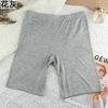 Pantalones de Seguridad para Mujer Anti-rozaduras Verano Delgados Seda de Hielo Sin Marcas No se Enrollan Seguro Dos en Uno Shorts Base de Cinco Puntos Cabeza