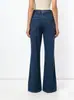 Ropa de Mujer para Comercio Exterior Europeo y Americano Otoño Nuevo Retro Lavado Holgado Casual Recto de Cintura Alta Jeans para Mujer
