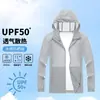 Ropa de Protección de la Piel para Exteriores para Hombres y Mujeres, Chaqueta Deportiva Transpirable de Color Sólido con Protección Solar Anti-UV para Correr