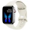 Adecuado para correa de silicona para Apple Watch, hebilla de mariposa, correa deportiva para Apple Watch de 1ª a 9ª generación, correa de muñeca para iWatch
