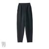 Pantalones casuales de otoño e invierno 100% cachemir para mujer, pantalones de tubo de punto holgados y adelgazantes, pantalones rectos de cintura alta que combinan con todo y hasta los tobillos.