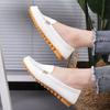 Zapatos nuevos de primavera y verano para mujer, zapatos casuales planos, zapatos tipo beanie de punta redonda y boca baja, zapatos de mujer de talla grande, comercio exterior, zapatos de mujer europeos y americanos