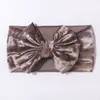 Diadema de terciopelo dorado para fontanela de bebé Pañuelo para la cabeza con lazo nuevo para niños Europa y Estados Unidos Joyería para bebé Venta al por mayor transfronteriza