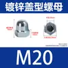 Gb923 Porca de Acoplamento Integrada Galvanizada Aço Carbono Hexagonal Porca Integrada Tampa Decorativa de Porca M6M8