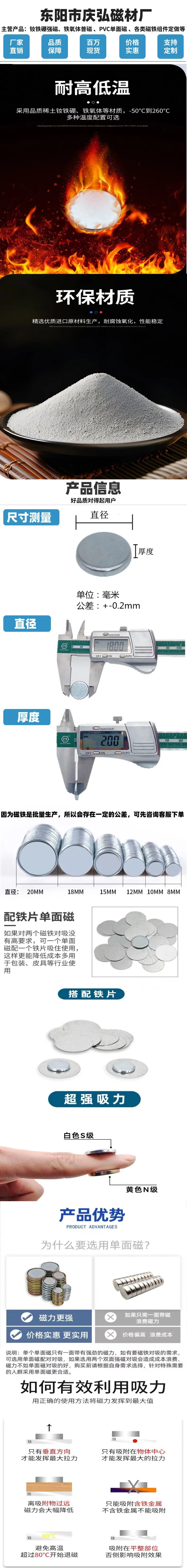 单面磁详情页