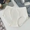 Hongxuan Nuevo Estilo Ropa Interior para Mujer de Algodón Puro de Cintura Media-Alta de Color Liso, Shorts Antibacterianos Cómodos Sueltos de Talla Grande