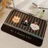 Alfombra de Baño de Barro de Diatomeas con Dibujos de Animales, Secado Rápido, Absorbente de Agua, Antideslizante, Felpudo Absorbente de Agua, Felpudo Multiestilo para Baño al por Mayor