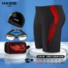Roupa de banho masculina maiô L-5XL plus size secagem rápida bermuda de cinco pontos touca de natação óculos de natação maiô equipamento de natação masculino atacado