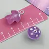 9 Tipos de Resina Luminosa Colorida con Purpurina Fina Colgantes de Hongo 3D Accesorios para Colgante de Pulsera Collar Llavero DIY