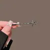 Pinza para el Cabello Versátil de Pedrería Vintage, Elegante Pinza para Flequillo Lateral, Pasador de Gama Alta para el Cabello