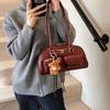 Bolso Sobaco Vintage para Mujer 2024 Nuevo Textura de Alta Gama Bolso Tote de Hombro Nicho Gran Capacidad Bolso de Mano Portátil