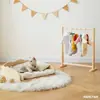 Percha para Ropa de Mascota Perchero Pequeño de Pie para Niños Perchero Pequeño de Madera Maciza para Gato Ropa de Guardería Estante de Almacenamiento