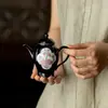 Juego de Té Negro Cerámico Estilo Dinastía Tang y Song con Flores de Lirio Pintadas a Mano, Incluyendo Tetera, Gaiwan, Taza de Maestro y Tazas de Té