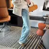 Jeans de maternidad con soporte para la barriga, nuevo modelo 2026, primavera y otoño, pantalones de pierna recta, corte ajustado, no restrictivos, pantalones de pierna ancha