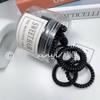 Corda de cabelo coreana linha telefônica Anel de cabelo feminino de alta elasticidade Acessórios de cabelo preto Adorno de cabeça elástico pequeno feminino Fabricantes de cabelo atacado