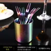 Portalápices Creativo Retro Caja de Almacenamiento Estudiante Escritorio Estantería Estuche Redondo para Lápices Caja de Papelería Minimalista Le glaze Fábrica de Resistencia