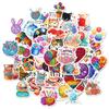 50 Pegatinas Decorativas de Ganchillo Estilo Graffiti Mixto Amazon Transfronterizas Impermeables Pegatinas para Diario DIY
