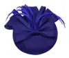 Fascinator para Mujeres Europeas y Americanas Tocado Sombrero Superior Accesorios para el Cabello con Plumas Fiesta de Prom Cocktail Novia Tocados de Boda