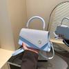 Bolso Pequeño Cuadrado Simple Estilo Coreano para Mujer, Nuevo Bolso de Hombro Artístico de Moda Verano 2026, Elegante Bolso Cruzado con Bloques de Color