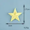 Parche Bordado de Estrella de Cinco Puntas y Corazón en Colores Macaron, Parche Autoadhesivo DIY, Pegatina de Tela para Ropa, Bolsos y Diarios, Lindo