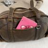 Bolso de Hombro Cruzado de Gama Alta Lavado PU para Mujer, Bolso de Hombro Portátil de Gran Capacidad, Nuevo, Práctico y Versátil, para el Trabajo