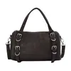 Design retro bolsa Boston high-end para o dia a dia versátil bolsa cilíndrica estilosa moderna tendência bolsa de ombro único transversal