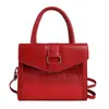 Bolsa de Mão Feminina Couro PU Texturizado Crocodilo Gradiente Retrô Alça Superior Bolsa Carteiro Bolsa Transversal de Ombro Destacável para Escritório Uso Diário Encontros