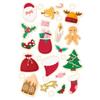 Suministro Directo Transfronterizo de Pegatinas Navideñas, Papá Noel, Cascabeles, Pegatinas Pequeñas de Regalo, Al por Mayor en Stock