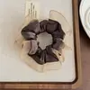 Nuevo Scrunchie de Malla con Volantes de Estilo Coreano para Primavera y Verano con un Ambiente Relajado, Accesorio Versátil y de Gama Alta para Cola de Caballo Baja