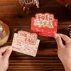 Tarjeta de felicitación estilo nuevo con sello dorado de buena suerte, Tarjeta universal para fiestas, Tarjeta de felicitación de Año Nuevo, Llega la buena suerte, Texto inspirador, Tarjeta pequeña, Bendiciones