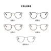 Gafas planas de aleación TR con espejo plano y antiluz azul retro de moda, venta al por mayor, para hombres y mujeres con miopía.