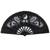 Abanico de Tai Chi Kung Fu, Abanico Rojo Sonoro, Abanico Plegable de Un Pie, Abanico de Baile Universal de Hueso de Plástico para Danza China y Artes Marciales, Venta al por Mayor