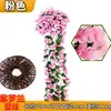 Colgantes de Pared Simulados Violeta al por Mayor, Flores Decorativas para Jardín Exterior, Paisajismo para Balcones Interiores, Flores Artificiales para Bodas