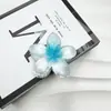 Clip de Flor de Frangipani de Colores Transfronterizo Europeo y Americano Clip para el Cabello Bauhinia Clip de Tiburón para el Cabello de Vacaciones en la Playa Joyería