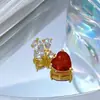 [Oro Real de Cobre] Joyería Artesanal DIY de Exportación Transfronteriza Personalizada de Gama Alta Accesorios de Colgante Microincrustados de Circonio de Cobre