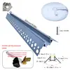 Kit de carcaça com ranhura de alumínio kit de fita de LED acessórios de ranhura de alumínio para LED ranhura de lâmpada embutida acessórios de ranhura de alumínio para teto